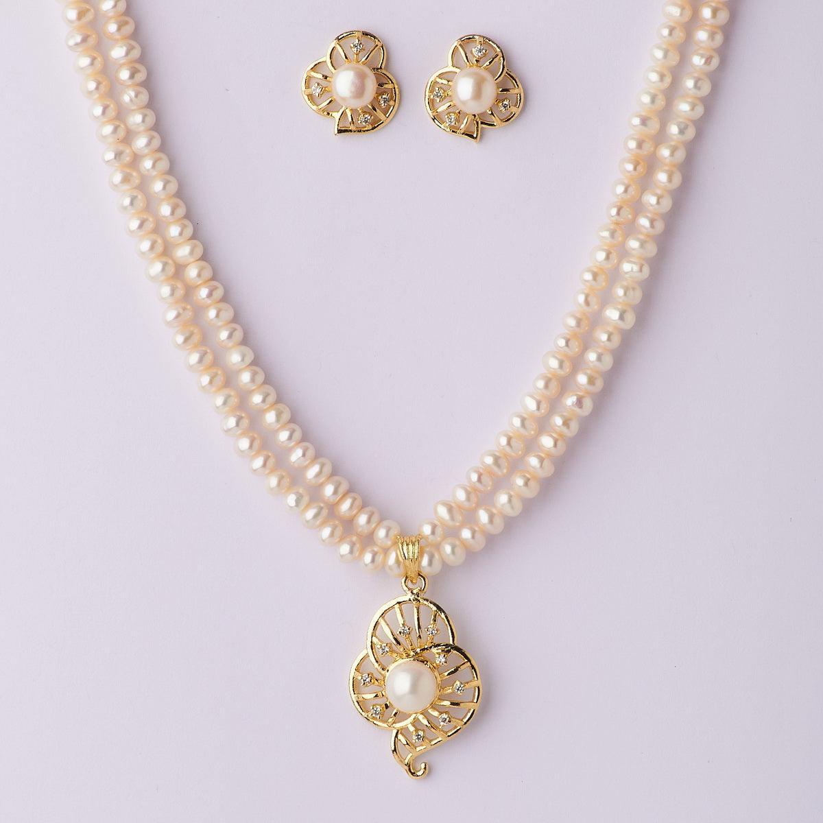 Trendy Real Pearl Necklace Set - Chandrani Pearls