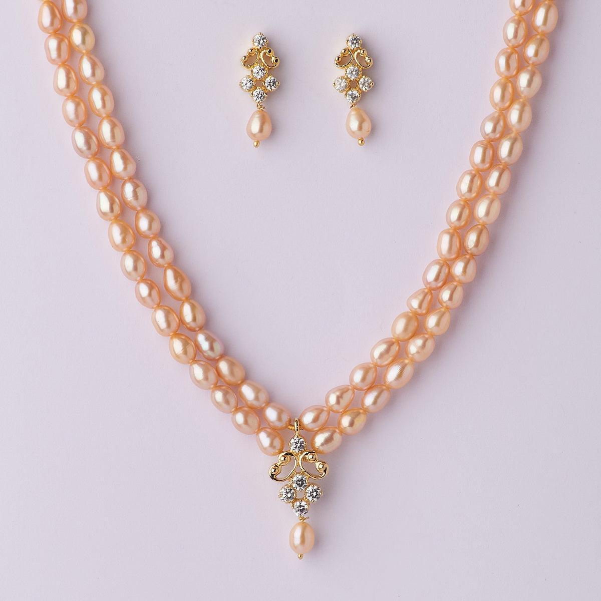 Trendy Real Pearl Necklace Set - Chandrani Pearls