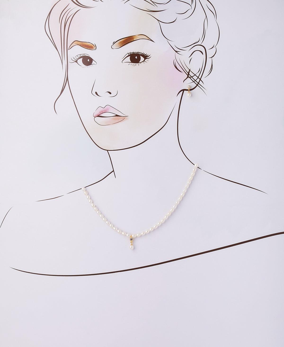 Trendy Real Pearl Necklace Set - Chandrani Pearls