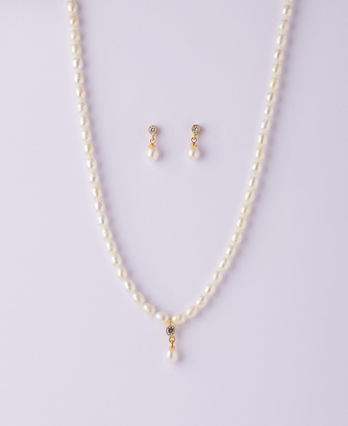 Trendy Real Pearl Necklace Set - Chandrani Pearls
