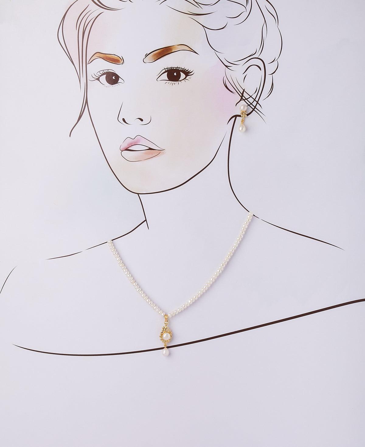 Trendy Real Pearl Necklace Set - Chandrani Pearls