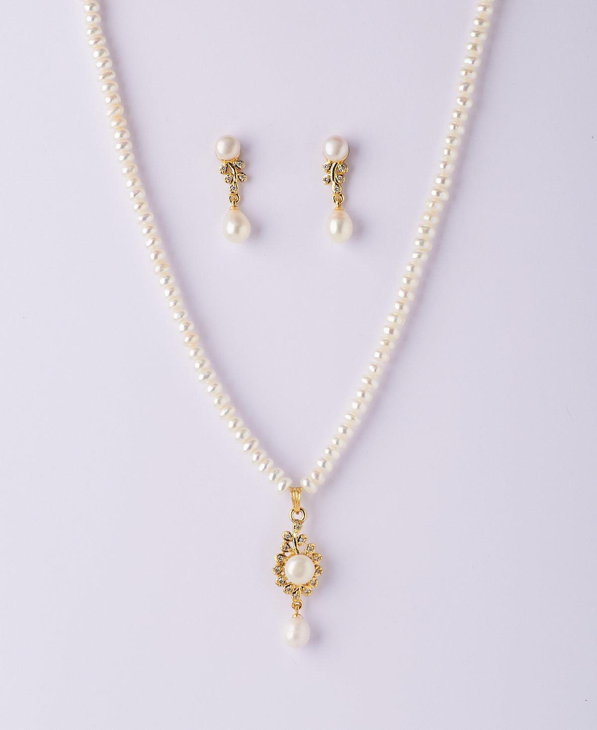 Trendy Real Pearl Necklace Set - Chandrani Pearls