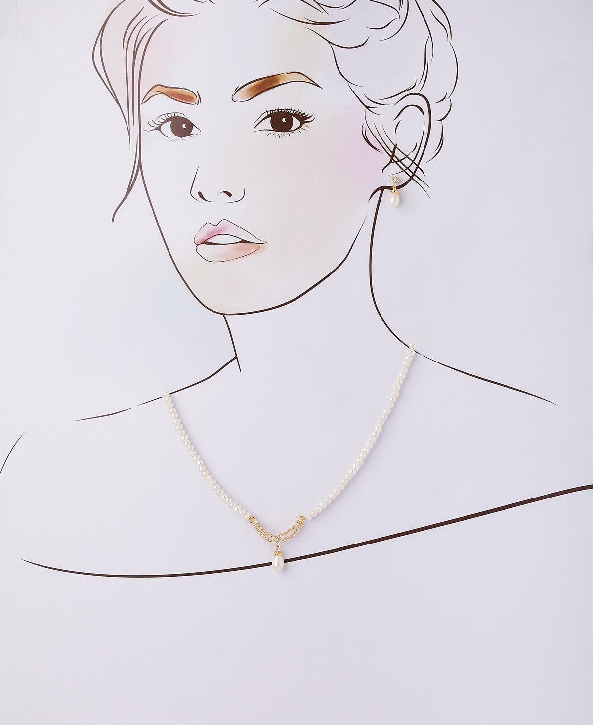 Trendy Real Pearl Necklace Set - Chandrani Pearls