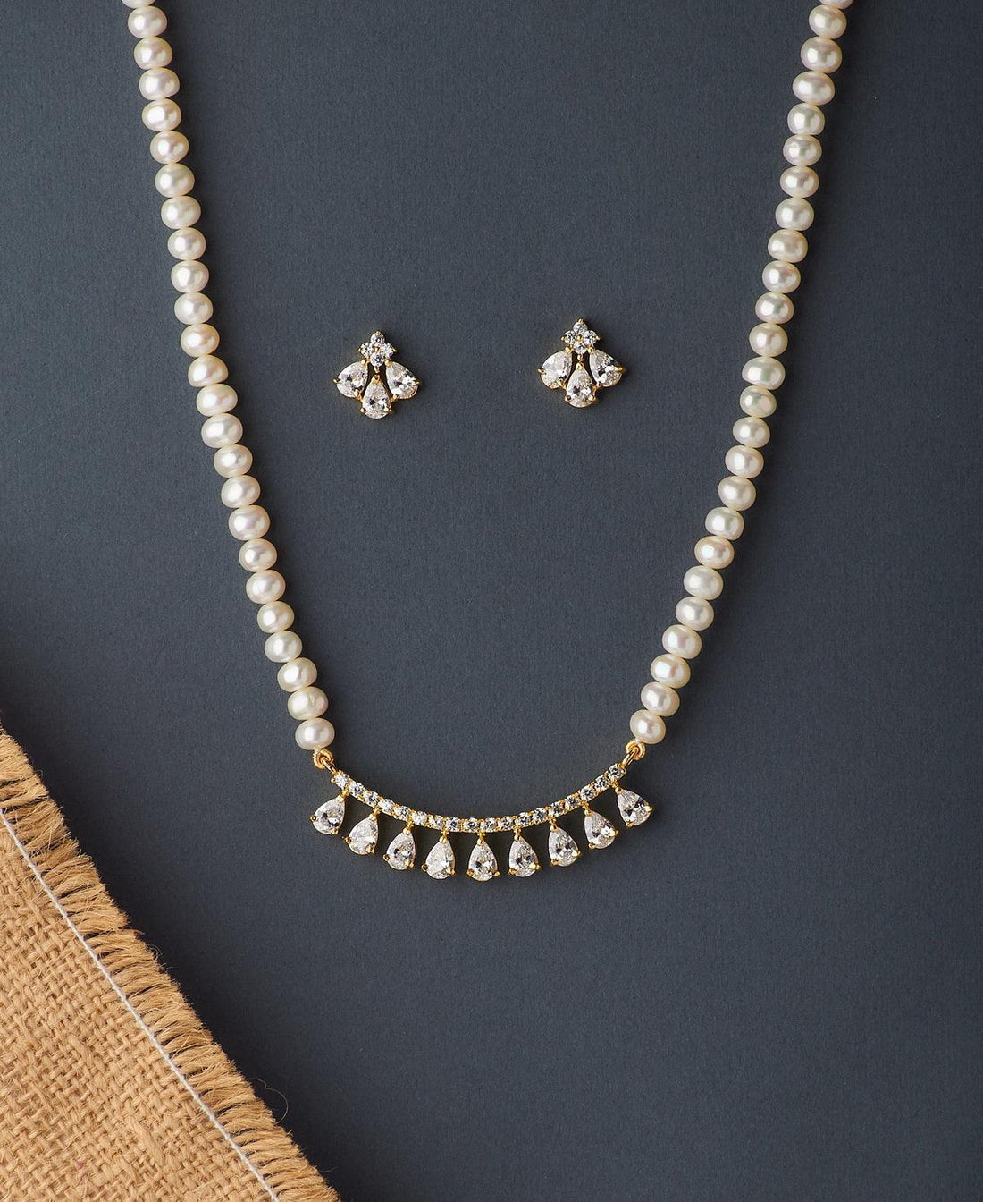 Trendy Real Pearl Necklace Set - Chandrani Pearls