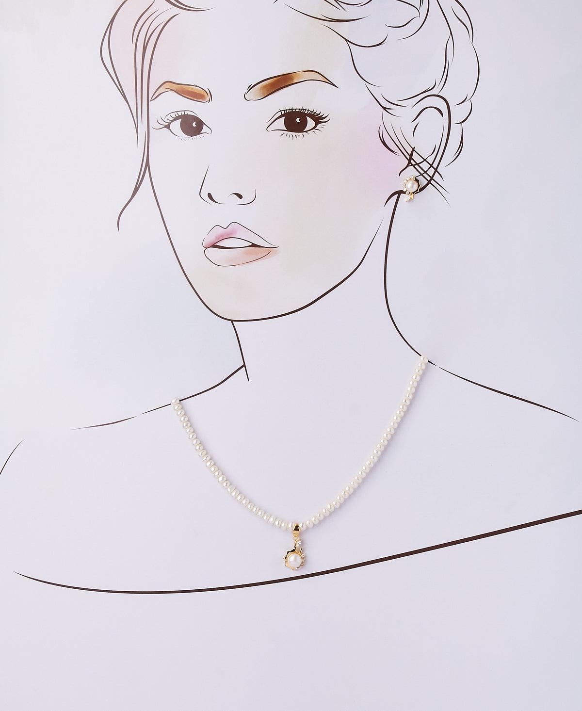 Trendy Real Pearl Necklace Set - Chandrani Pearls