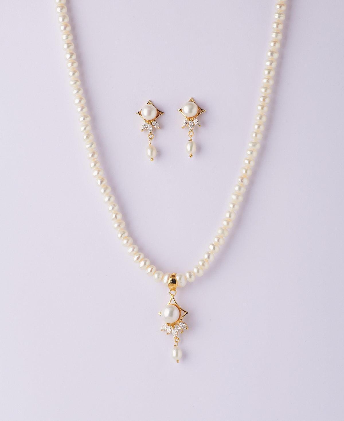 Trendy Real Pearl Necklace Set - Chandrani Pearls