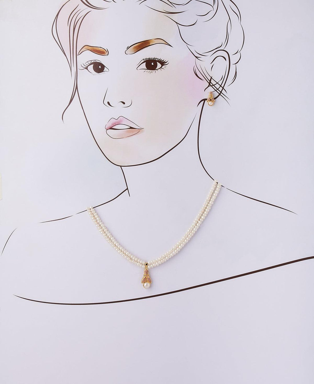 Trendy Real Pearl Necklace Set - Chandrani Pearls