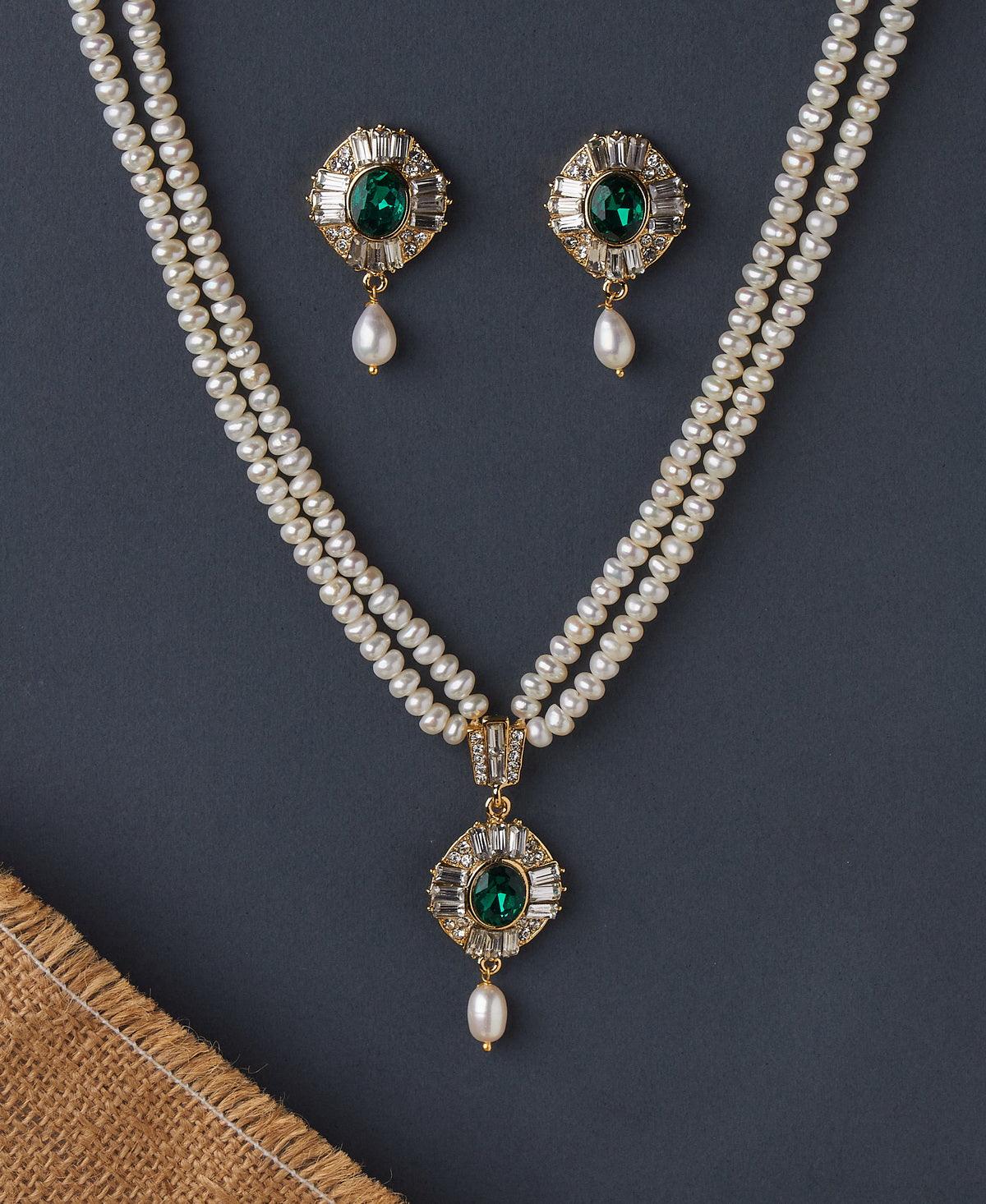 Trendy Real Pearl Necklace Set - Chandrani Pearls