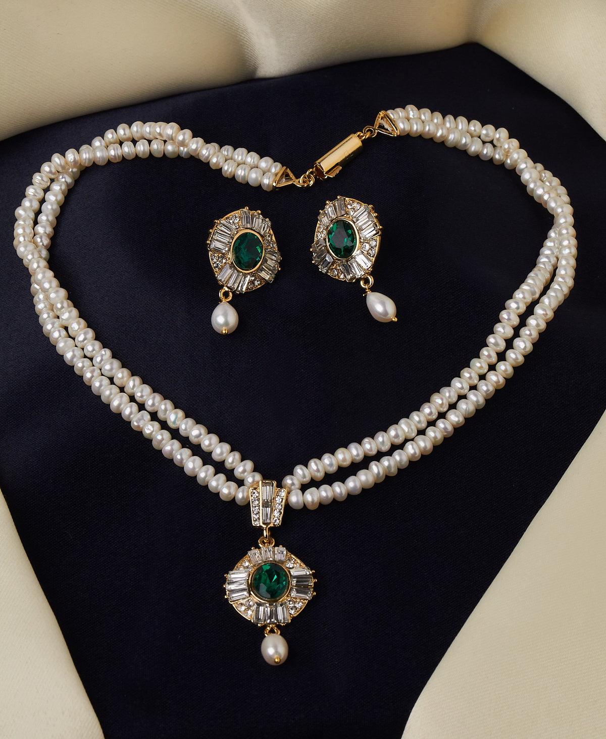 Trendy Real Pearl Necklace Set - Chandrani Pearls