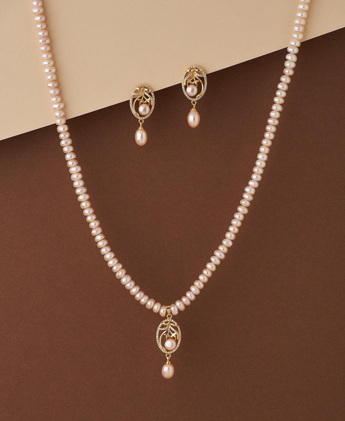 Trendy Real Pearl Necklace Set - Chandrani Pearls