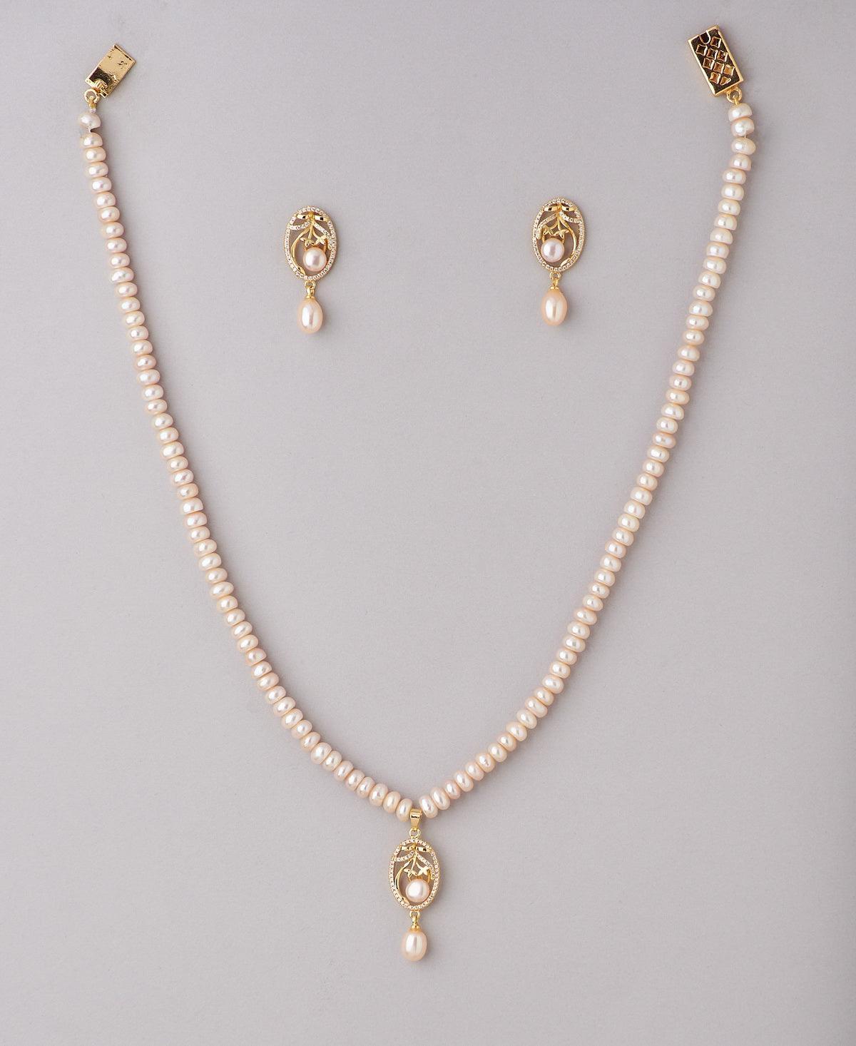 Trendy Real Pearl Necklace Set - Chandrani Pearls