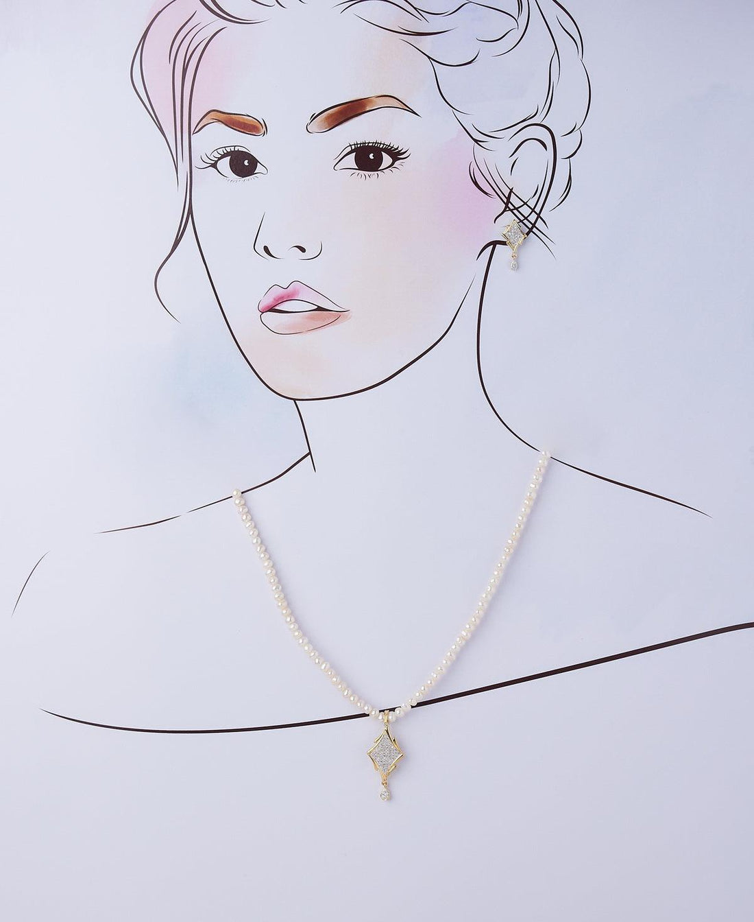 Trendy Real Pearl Necklace Set - Chandrani Pearls