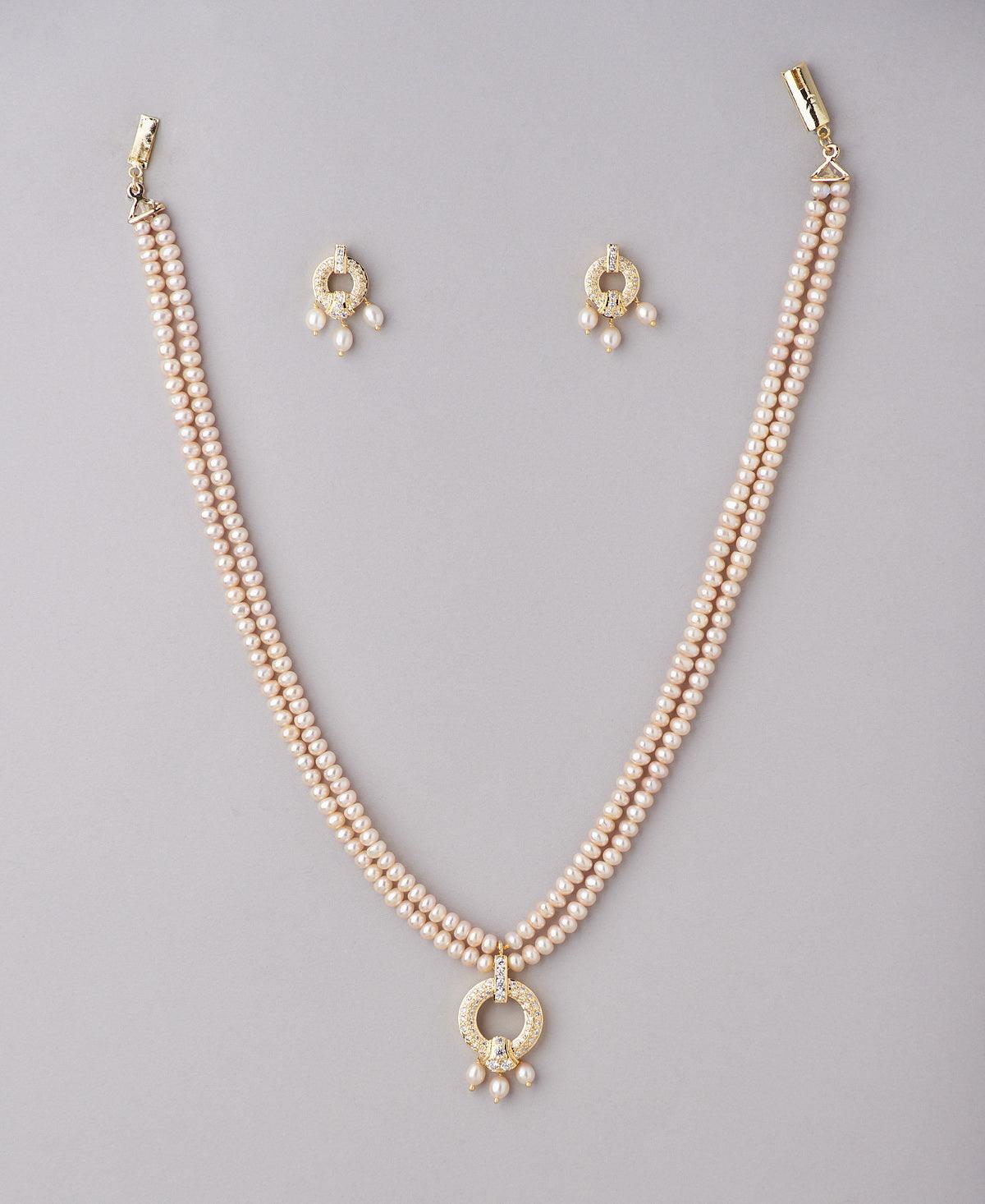 Trendy Real Pearl Necklace Set - Chandrani Pearls