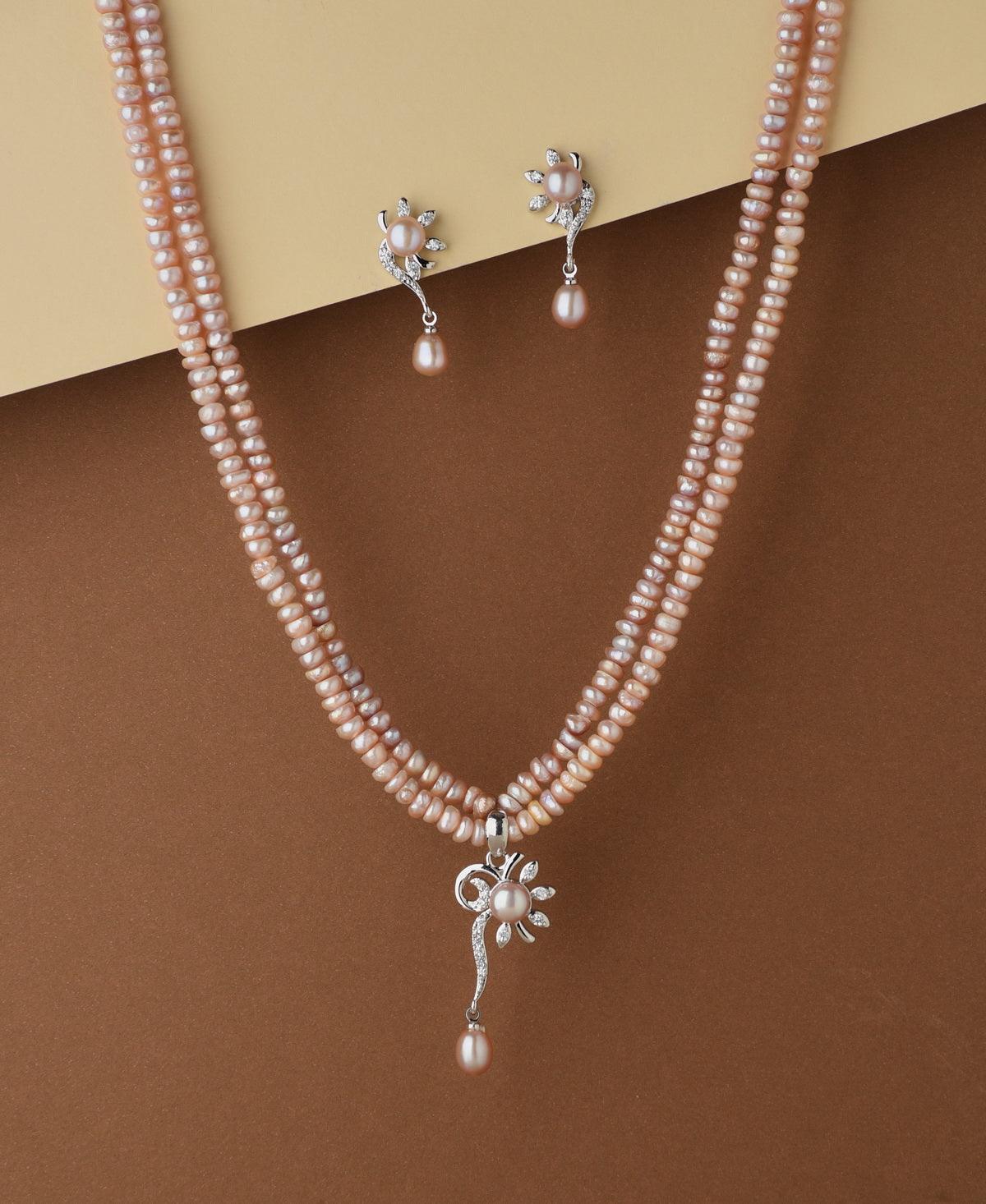 Trendy Real Pearl Necklace Set - Chandrani Pearls