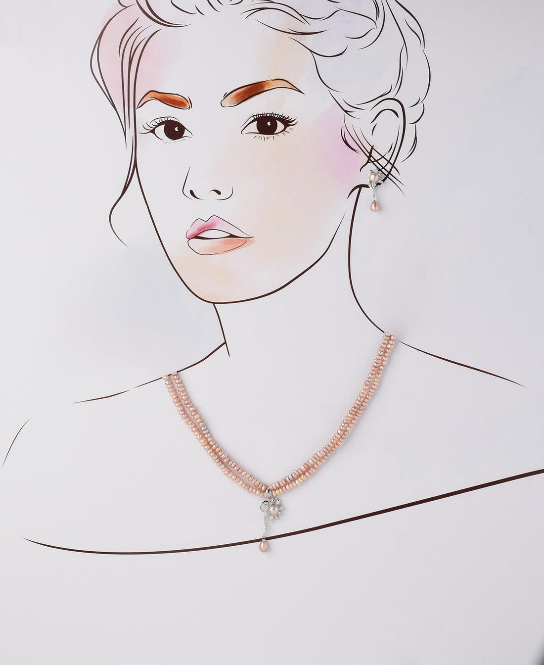 Trendy Real Pearl Necklace Set - Chandrani Pearls