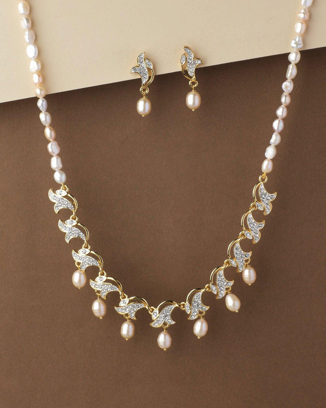 Trendy Real Pearl Necklace Set - Chandrani Pearls