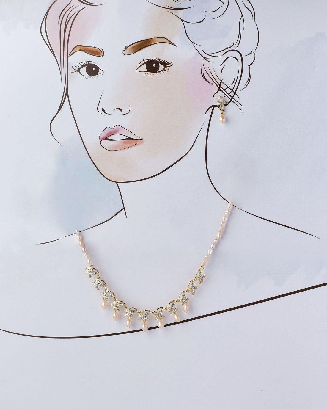 Trendy Real Pearl Necklace Set - Chandrani Pearls