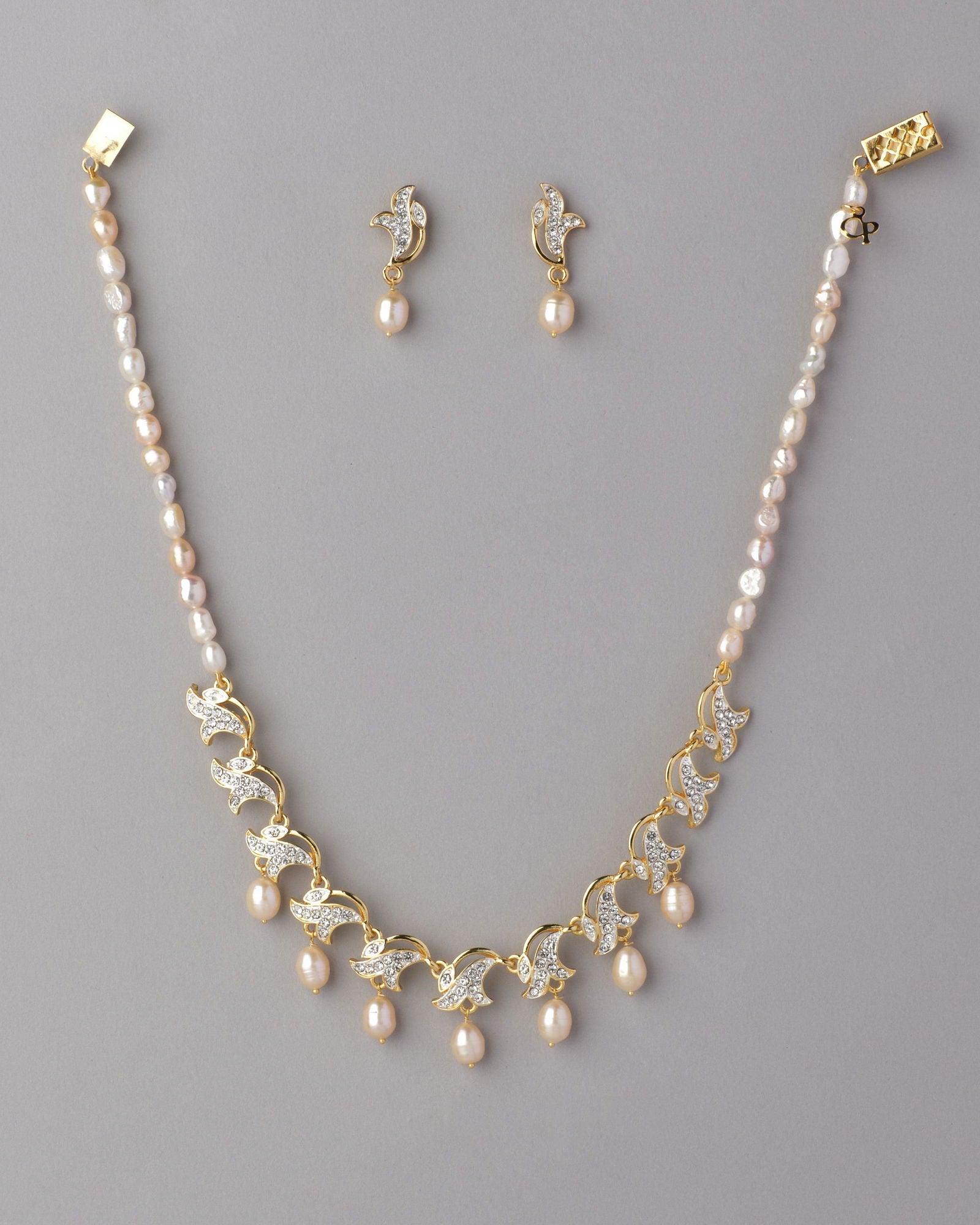 Trendy Real Pearl Necklace Set - Chandrani Pearls