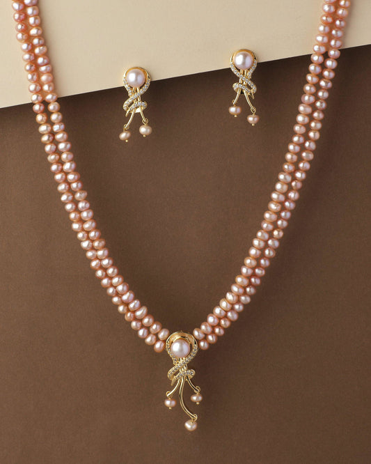 Trendy Real Pearl Necklace Set - Chandrani Pearls