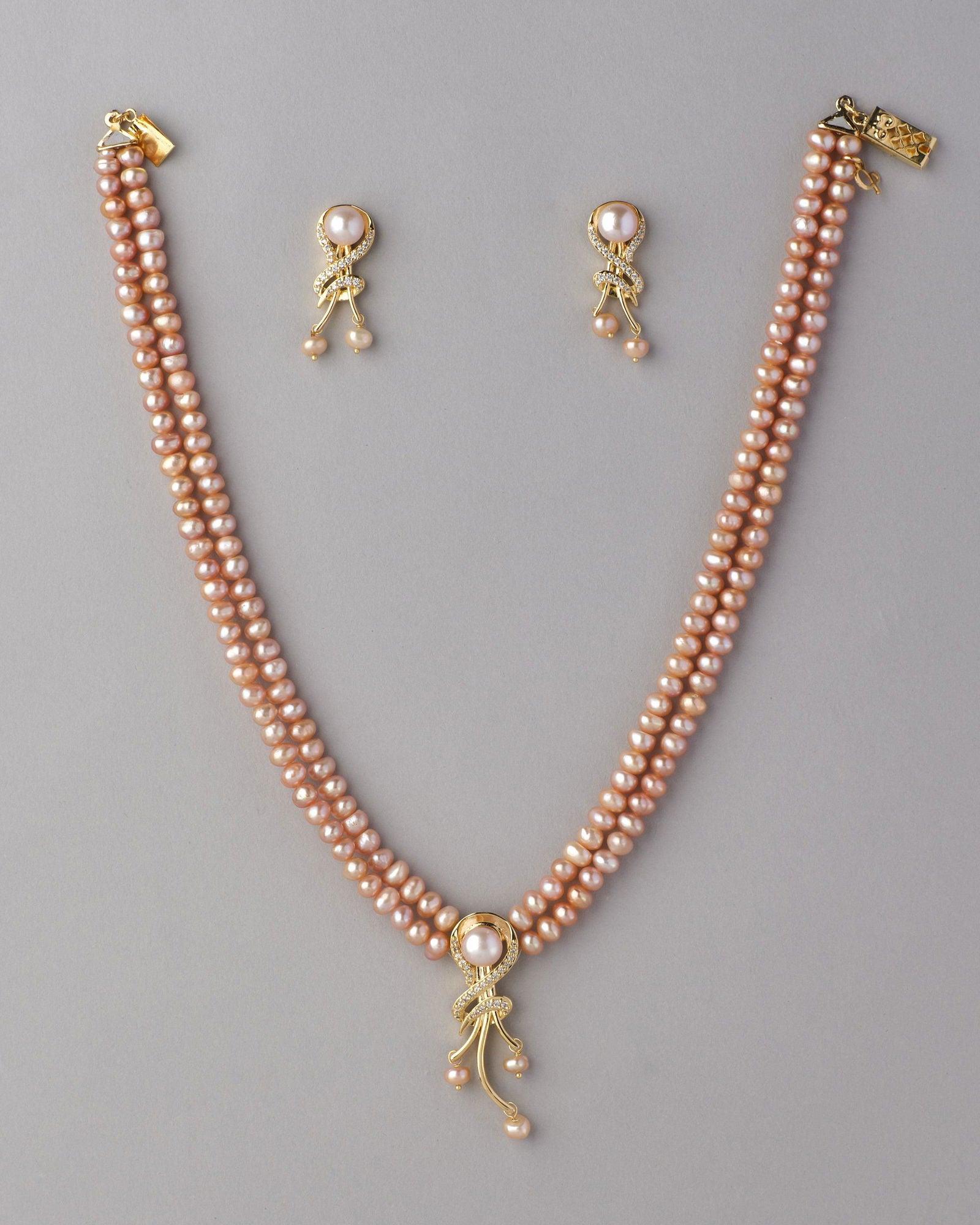 Trendy Real Pearl Necklace Set - Chandrani Pearls