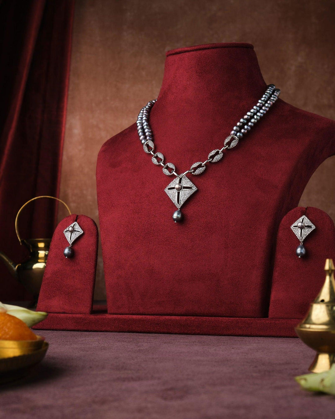 Trendy Real Pearl Necklace Set - Chandrani Pearls
