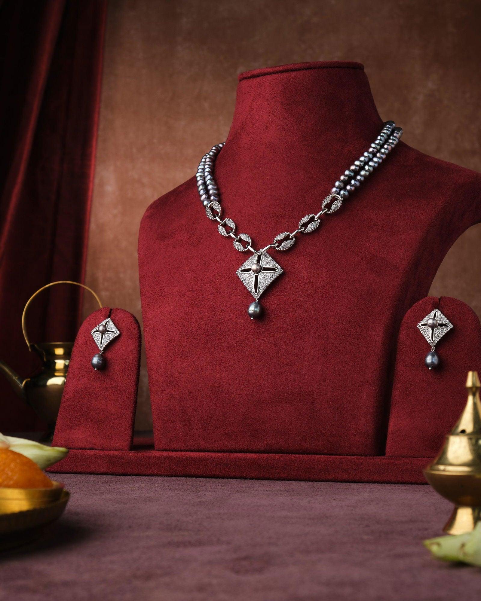 Trendy Real Pearl Necklace Set - Chandrani Pearls