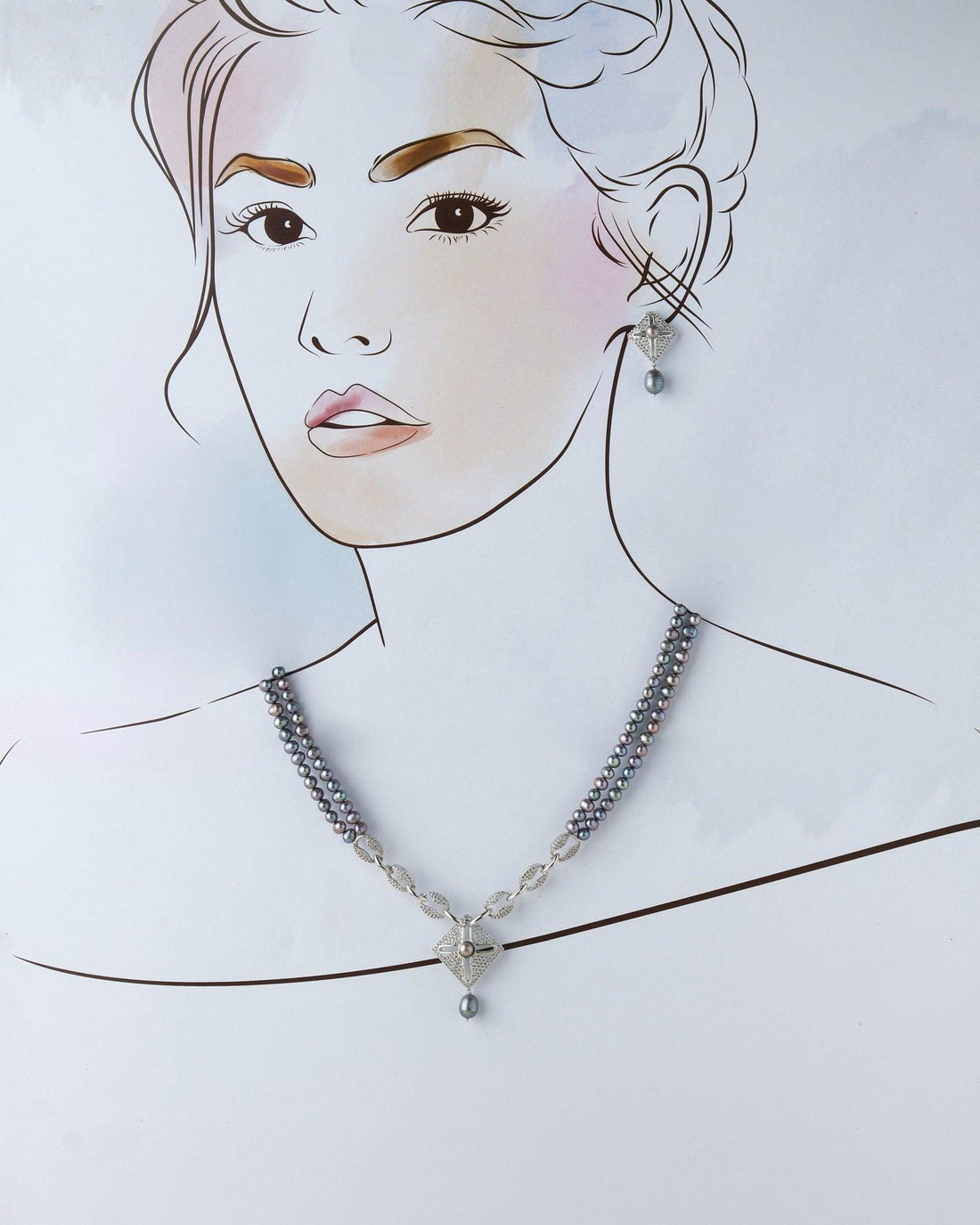 Trendy Real Pearl Necklace Set - Chandrani Pearls