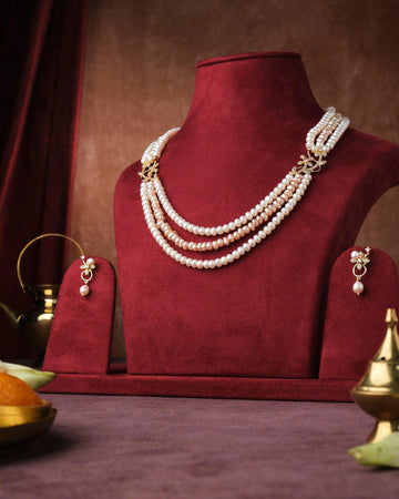Trendy Real Pearl Necklace Set - Chandrani Pearls
