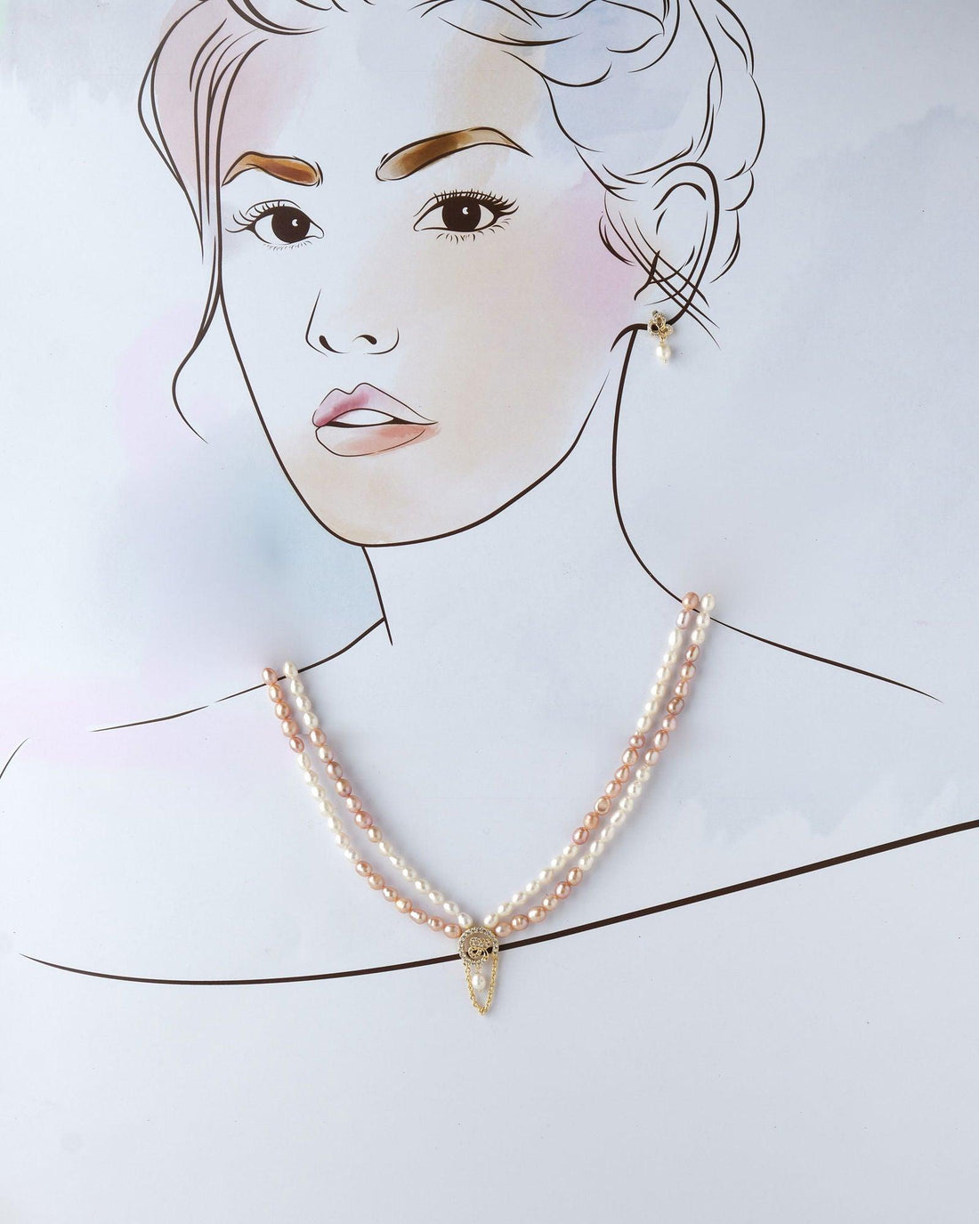 Trendy Real Pearl Necklace Set - Chandrani Pearls