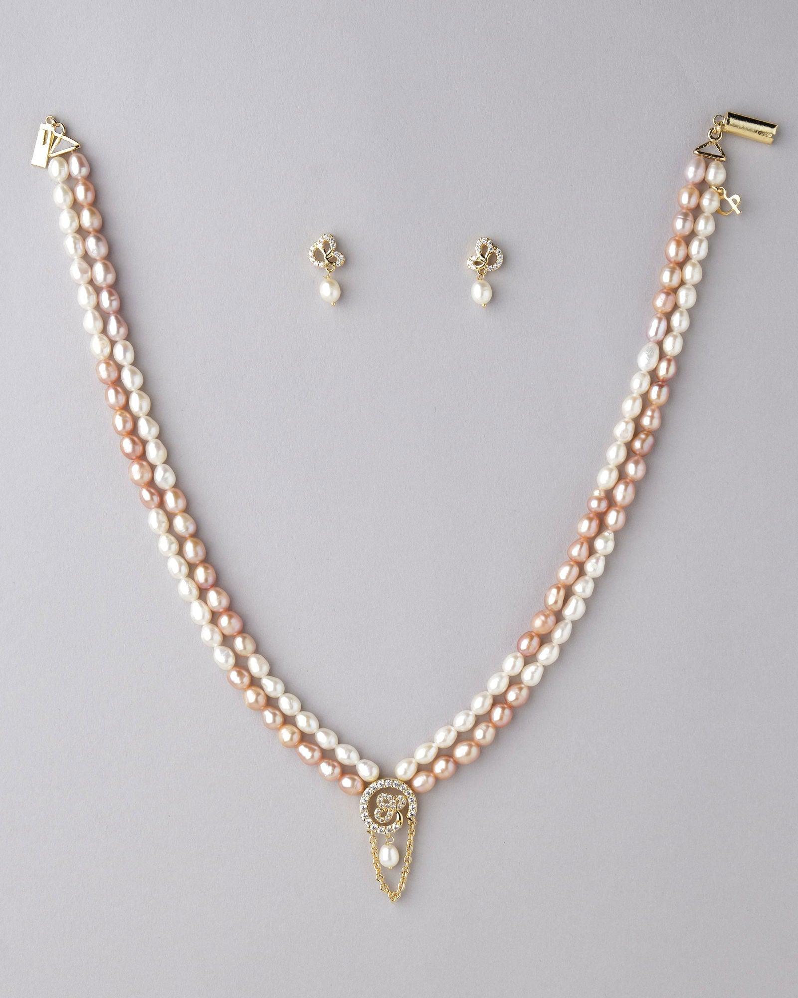 Trendy Real Pearl Necklace Set - Chandrani Pearls