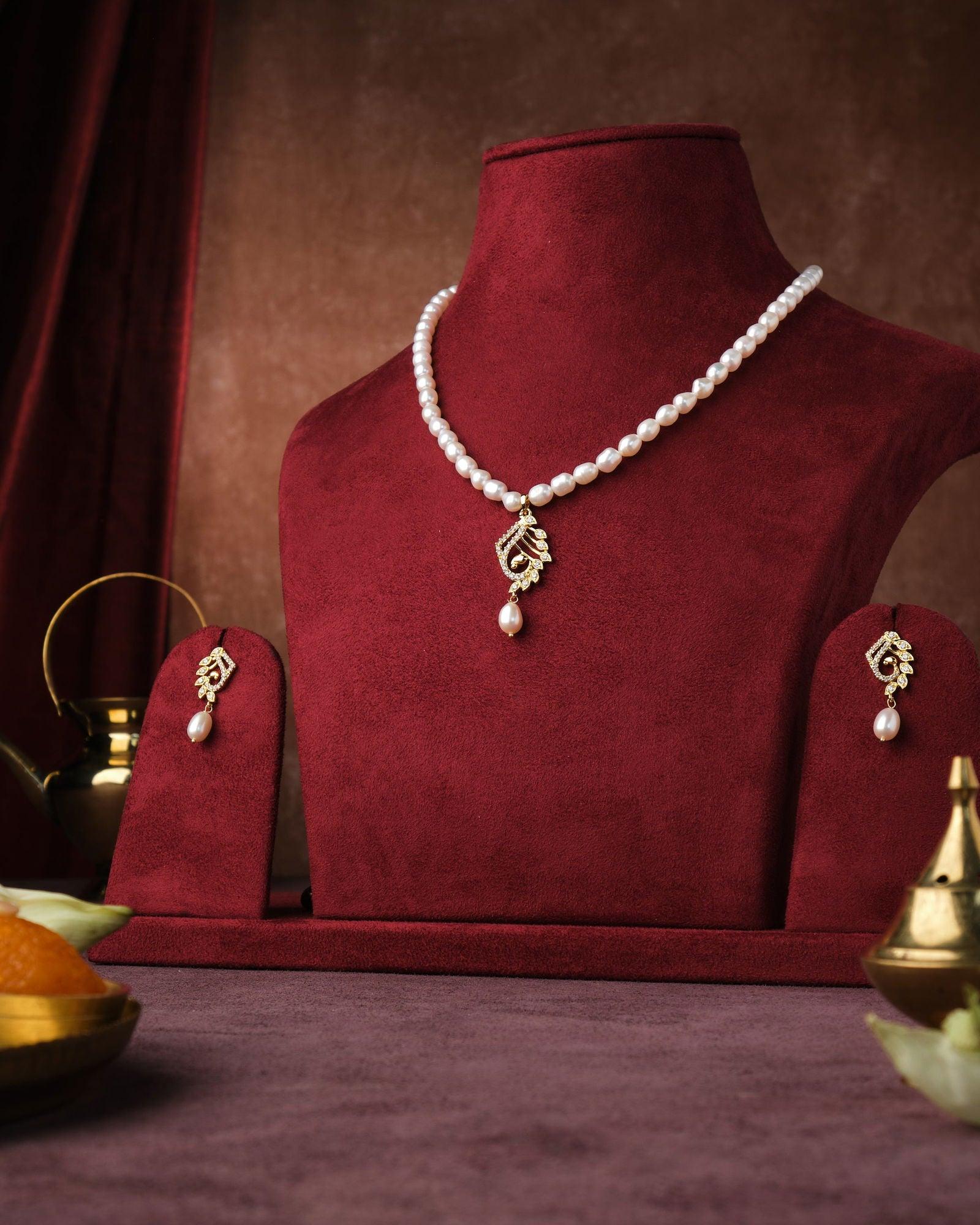 Trendy Real Pearl Necklace Set - Chandrani Pearls