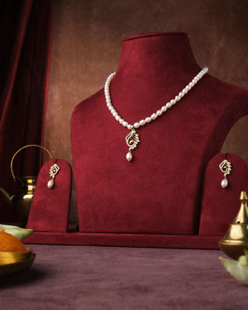 Trendy Real Pearl Necklace Set - Chandrani Pearls