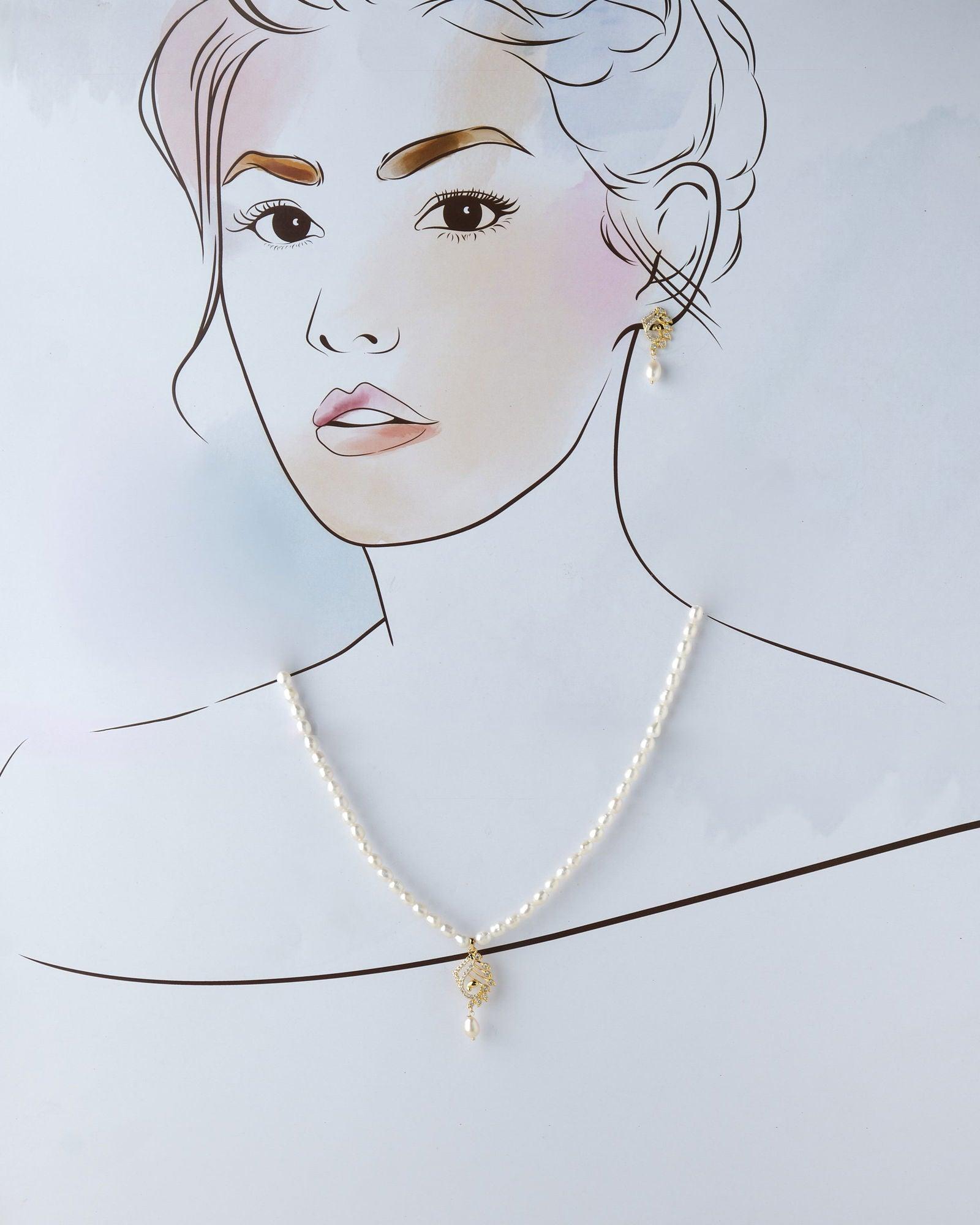 Trendy Real Pearl Necklace Set - Chandrani Pearls
