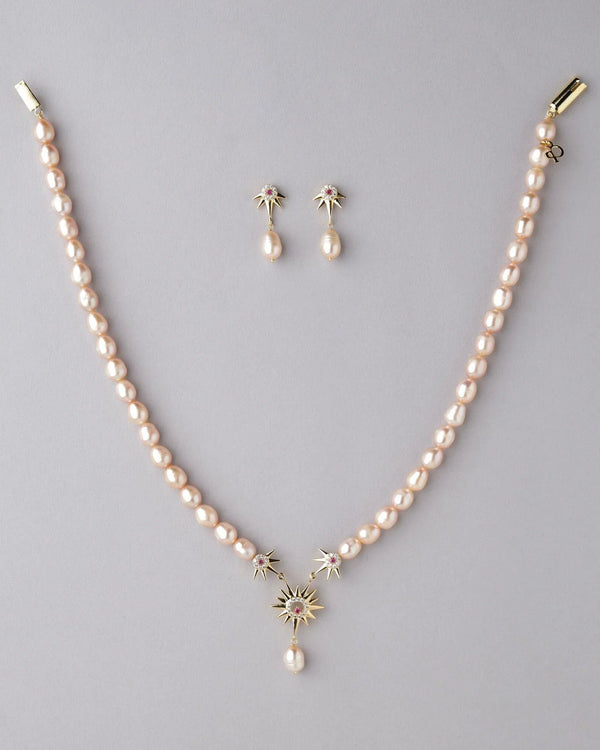 Trendy Real Pearl Necklace Set - Chandrani Pearls