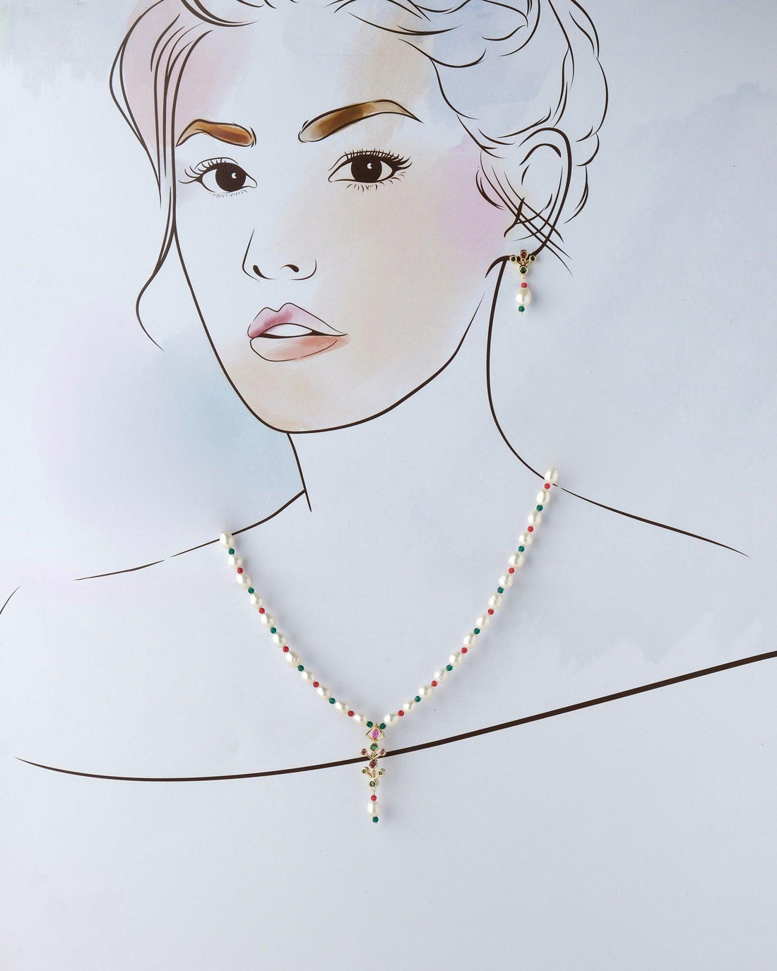 Trendy Real Pearl Necklace Set - Chandrani Pearls