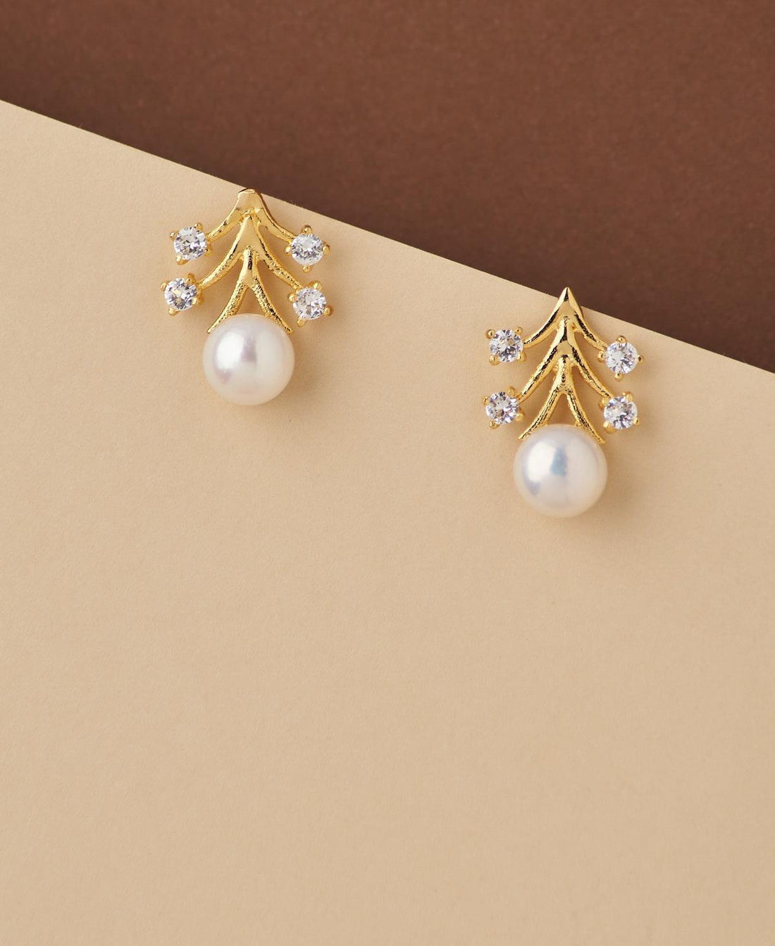 Trendy Real Pearl Stud Earring - Chandrani Pearls
