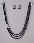 Trendy Side Pearl Necklace Set - Chandrani Pearls