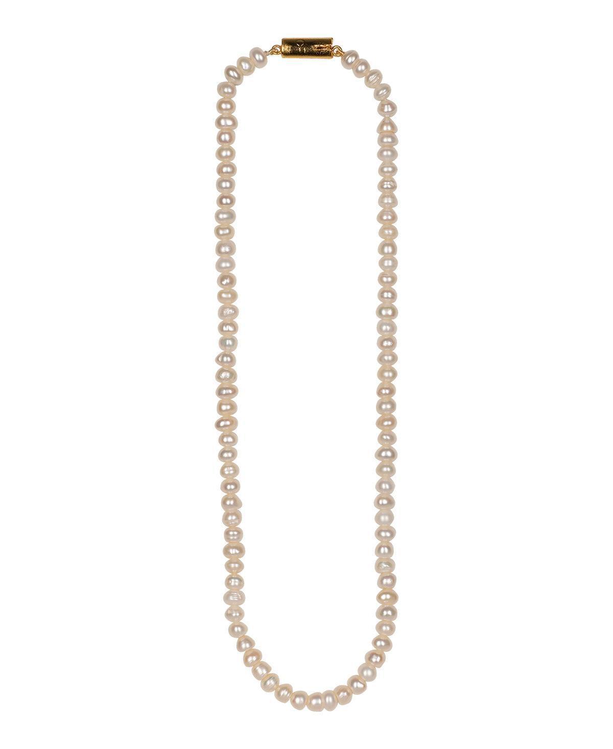 Trendy Single line Pearl Necklace - Chandrani Pearls