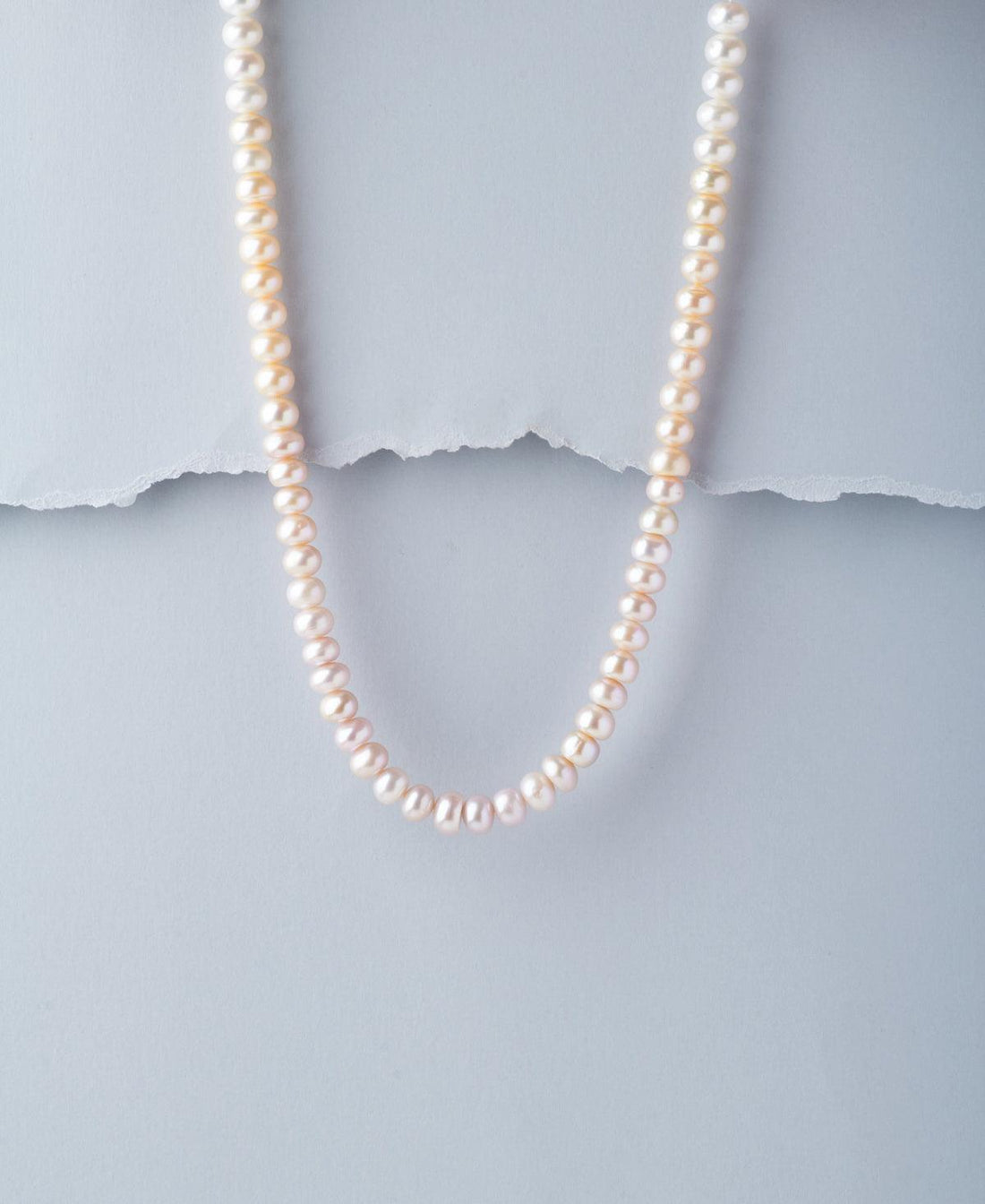 Trendy Single line Pearl Necklace - Chandrani Pearls