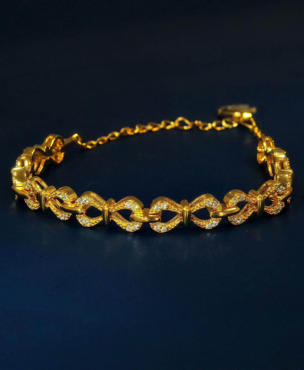 Trendy Stone Studded Bracelet - Chandrani Pearls