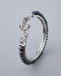 Trendy Stone Studded Pearl Bangle - Chandrani Pearls