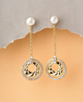 Trendy Stone Studded Pearl Earring - Chandrani Pearls