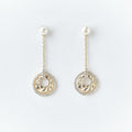 Trendy Stone Studded Pearl Earring - Chandrani Pearls