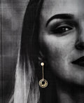 Trendy Stone Studded Pearl Earring - Chandrani Pearls