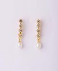 Trendy Stone Studded Pearl Earring - Chandrani Pearls