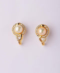 Trendy Stone Studded Pearl Earring - Chandrani Pearls