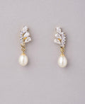 Trendy Stone Studded Pearl Earring - Chandrani Pearls