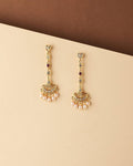 Trendy Stone Studded Pearl Earring - Chandrani Pearls