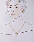 Trendy Stone Studded Pearl Necklace Set - Chandrani Pearls