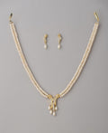 Trendy Stone Studded Pearl Necklace Set - Chandrani Pearls